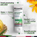 Penetrex Soothing Joint & Muscle Pain Relief Cream with Hemp - Deep Penetrating Menthol, Arnica and Hemp for Soothing, Hydrating Relief - Non-Greasy, Easy to Apply, Pleasant Scent- 2oz Squeezable Tube