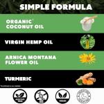 Hemp Cream Maximum Strength (16oz) Hemp Oil & Arnica, Soothes Discomfort on Joint Muscle Shoulder Hip Neck Knee & Back Support. All Soothing Cream. Instant Menthol Rub
