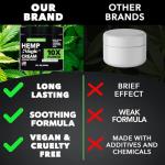 Hemp Cream Maximum Strength (16oz) Hemp Oil & Arnica, Soothes Discomfort on Joint Muscle Shoulder Hip Neck Knee & Back Support. All Soothing Cream. Instant Menthol Rub