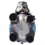 Stand Elephant Decorative Windproof Ashtray with Lid for Cigarettes Metal Portable Cigar Ashtray Odor Eliminator Indoor outdoor Hand Carved Fancy Gift ornament for Men Women (Light Blue)