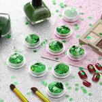 Maitys 12 Boxes Green Weed Leaf Glitter Nails Sequin Plant Pot Leaf Sequin Nail Design Decoration Marijuana Foliage Glitter for DIY Face Body Arts & Crafts Festival Manicure Accessories Supplies