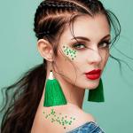 Maitys 12 Boxes Green Weed Leaf Glitter Nails Sequin Plant Pot Leaf Sequin Nail Design Decoration Marijuana Foliage Glitter for DIY Face Body Arts & Crafts Festival Manicure Accessories Supplies