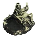 Cigar Ashtray Halloween Skull Sexy Man Large Cigarette Ashtrays Stand Use as Outdoor Indoor Cool Resin Decoration Birthday Gift for Husband Boyfriend Lady Girl Women by LLAMEVOL