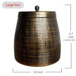 WUSIFIE Ash Tray, Large Outdoor Ashtray with Lid, Ashtray for Outside Patio, Stainless Steel Windproof Smokeless Ash Tray for Balcony, Ashtrays for Smokers, Cigar, Home Office Decoration