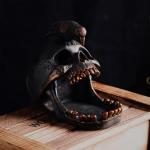 Skull Crow Decoration Desktop Organiser，Creative Skull Cigar Ashtray，Collectible Jewelry Trays for Home Office Desk Supplies Organizer Accessory.