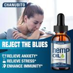 2 Pack Hemp Oil Organic High Potency - Relief Good Mood - 100% Natural Hemp Drops 1,000,000 Maximum Strength - Hemp Oils Premium Vegan, Non-GMO