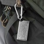 Linkidea 2 Pack Metal Ashtray with Lid, Small Outdoor Portable Cigarettes Cigars Ashtray for Travelling, Camping, Picnic, Indoor Auto, Home, Sand, Car, Patio (Silver)