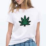 NUANNUAN 20 Pcs Pot Leaf Patches Embroidery Boho Weed Retro Applique Iron-on Patch Green Bud Plant Cute Badges Logos Ganja Marijuana Decal Sew On Fabric DIY Repair, for Backpack Jean Jacket Clothing