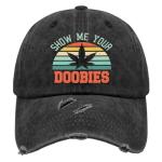 Cannabis Marijuana 420 Hats for Men Washed Distressed Baseball Caps Stylish Washed Ball Cap Cotton