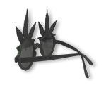 Marijuana Pot Leaf Glitter Novelty Sunglasses