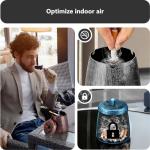 roygra Outdoor Ashtray for Outside Patio, Metal Windproof Smokeless Ashtray with Lid, Home Table Decor, Patio Decorations Outdoor, Ashtrays for Smokers Indoor - Black, Small (3.81 x 3.08 x 3.08’’)