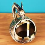 Stylitzy Vintage Ashtray with Lid for Cigarettes,Metal Windproof Smokeless Odorless Ash Tray Holder for Indoor Outdoor Decorative Hand-Carved Fancy Gift Ornament for Home Office (Bronze Dragon)