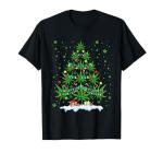 Cannabis Christmas Tree Xmas Funny Smoking Weed Marijuana T-Shirt