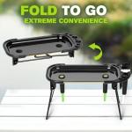 SafeDelux Metal Rolling Tray with Cone Loader, Foldable Rolling Machine & Tray Set for King Size & 1¼ Pre Rolled Cones, Smoking Accessories, Home, Travel, Parties & Gifts Ideas