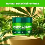 SilkySecret Hemp Cream (8.45 Fl Oz), Soothing Body Cream with Hemp, Menthol & Botanicals, Refreshing Comfort for Neck, Back, Shoulders, Muscle, Knees & Feet, Fast-Absorbing & Non-Greasy