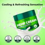 SilkySecret Hemp Cream (8.45 Fl Oz), Soothing Body Cream with Hemp, Menthol & Botanicals, Refreshing Comfort for Neck, Back, Shoulders, Muscle, Knees & Feet, Fast-Absorbing & Non-Greasy