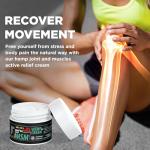 WELLUTION Hemp Cream - All-Natural Hemp Oil Extract - Extra Strength Massage Lotion with Arnica, Vitamins E & A - 4 oz