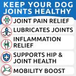 BARK&SPARK Advanced Hemp Chews for Dog Joint Pain Relief - Glucosamine Chondroitin Hemp Treats Hip Joint Health - Joint Supplement Large Breed & Small - Treats Joints Old Senior Dog (120Ct/Bacon)