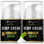 Hemp Cream -4oz- Neem, MSM, Turmeric, Emu Oil, Menthol, Aloe - 2 Pack