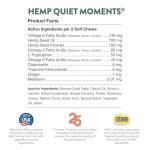 NaturVet Hemp Quiet Moments Plus Hemp Seed for Cats, 60 ct Soft Chews, Made in USA