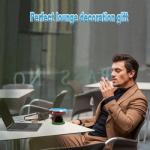 Neletao Mega Mushroom Ashtray with Lighter Stash Spot - Cool Ashtrays for Weed Smokers and Bong Users with Smoking Accessories Collection (Blue)