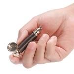 Sivaopa 2PCS Tobacco Pipe Set – Wooden Classic Texture Smoking Pipes in Red and Black with Smooth Handle Finish – Includes Pouch for Everyday Use and Gifting