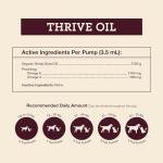 Hemp Well Thrive Oil for Dogs and Cats – Supports Hip, Joint, and Heart Health, Promotes Immune System, and Promotes Healthy Skin from Seasonal Allergies, Organically Sourced - 8 Ounces