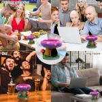 YukaBa Cute Mushroom Ashtray with Lighter Stash Spot - Cool Ashtrays for Weed Smokers and Bong Users with Smoking Accessories Collection (Pink)