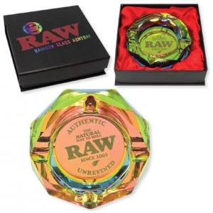 RAW Rainbow Glass Ashtray by DeLaCruzV.