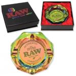 RAW Rainbow Glass Ashtray by DeLaCruzV.
