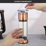 Spice Grinder 3-in-1 Hand Crank Loader Roller Crusher Filler Flower Buds Milling Grinding Storage with Magnetic Lid