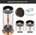 Spice Grinder 3-in-1 Hand Crank Loader Roller Crusher Filler Flower Buds Milling Grinding Storage with Magnetic Lid