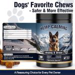 Calming Chews for Dogs 200ct Hemp Dog Calming Chews - Anxiety and Stress Relief Treats Melatonin Bites Sleep Aid for Small/Medium/Large Dogs Calm Dog - Separation, Fireworks, Thunder, Barking,Chewing