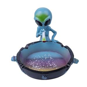 Outdoor Ash Tray, Cool Ashtrays for Cigarettes, Alien Fantasy Ashtray Decor for Home Office, Ornament Gift