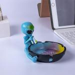 Outdoor Ash Tray, Cool Ashtrays for Cigarettes, Alien Fantasy Ashtray Decor for Home Office, Ornament Gift