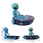 Outdoor Ash Tray, Cool Ashtrays for Cigarettes, Alien Fantasy Ashtray Decor for Home Office, Ornament Gift