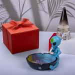 Outdoor Ash Tray, Cool Ashtrays for Cigarettes, Alien Fantasy Ashtray Decor for Home Office, Ornament Gift