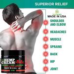 Healthergize Hemp Cream-Natural Premium Quality Hemp Oil-Instant Results-Premium Turemric-Made In USA-Lavender, Aloe, Dry Skin-4 Ounce