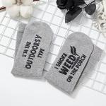 Udobuy Funny Socks: Stoner Gift, Words on Socks, Funny Gift for Smokers and Potheads