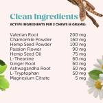 Hemp Calming Chews for Dogs - Dog Anxiety Relief, Dog Calming Treats with Hemp + Valerian Root, Melatonin for Dogs - Helps Aid with Thunder, Fireworks, Chewing & Barking (Chicken 180 ct)