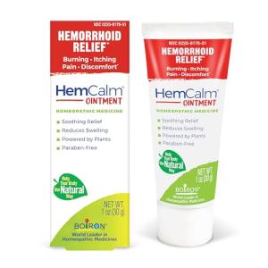 Boiron HemCalm Ointment for Hemorrhoid Relief of Pain, Itching, Swelling or Discomfort - 1 oz