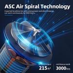 AROEVE Air Purifiers for Bedroom Air Purifier With Aromatherapy Function For Pet Smoke Pollen Dander Hair Smell 20dB Air Cleaner For Bedroom Office Living Room, MK06- Black(Available for California)