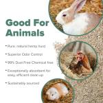 All Walks 18.5 Liter 100% Natural Hemp Bedding - Odor Control, Dust-Free, Chemical-Free, for Chicken Coops, Hamsters, Rabbits & Small Animals, Biodegradable, Made in USA, Highly Absorbent