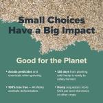 All Walks 18.5 Liter 100% Natural Hemp Bedding - Odor Control, Dust-Free, Chemical-Free, for Chicken Coops, Hamsters, Rabbits & Small Animals, Biodegradable, Made in USA, Highly Absorbent