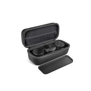 Anverion Smell Proof Bag – Smell Proof Stash Box with Glass Jars,Grind,Multi-Functional Work Tray, Waterproof & Odor Proof Bag,Large Stash Box For Your Accessories,Travel Essentials for Men,Black