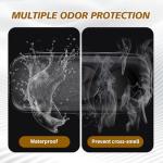 Anverion Smell Proof Bag – Smell Proof Stash Box with Glass Jars,Grind,Multi-Functional Work Tray, Waterproof & Odor Proof Bag,Large Stash Box For Your Accessories,Travel Essentials for Men,Black