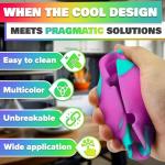 3Pcs Rubber Ash Tray Outdoors - Multicolor Small Ashtray for Outside Patio, Temperature Resistant Ash Trays for Outside - Flexible & Easy to Clean Silicone Ashtray