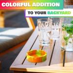 3Pcs Rubber Ash Tray Outdoors - Multicolor Small Ashtray for Outside Patio, Temperature Resistant Ash Trays for Outside - Flexible & Easy to Clean Silicone Ashtray