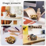 Yiiwinwy Ashtray for Weed Smokers,Hedgehog Mushroom Cute Cigar Ashtray Outdoors with Stainless Steel Tray,Ashtrays for Smokers,Ash trays for Patio Garden Home Outdoor Indoor Decor