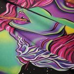 Hippie Hippy Wall Tapestry Trippy Smoking Tapestries Blacklight Tapestry for Stoner Bedroom Room Decor Weed Accessories Smoke Tapestrys Marijuana Cannabis High ST Poster Trippy Room Decor 59”x 51”